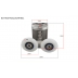 Shower Door Roller - Double Bottom - DB02